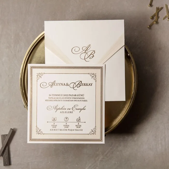 Batman Lüks Düğün Davetiyesi - 8382