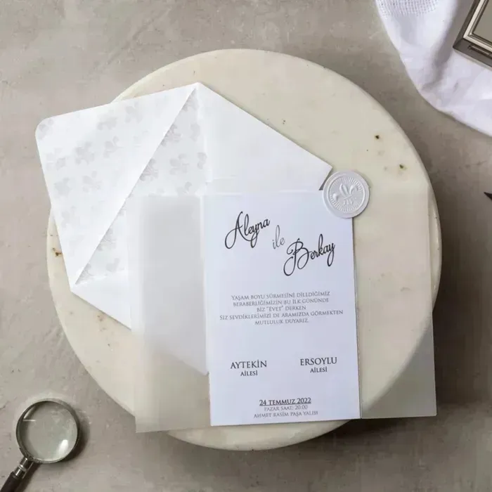 Batman Lüks Düğün Davetiyesi - 08398