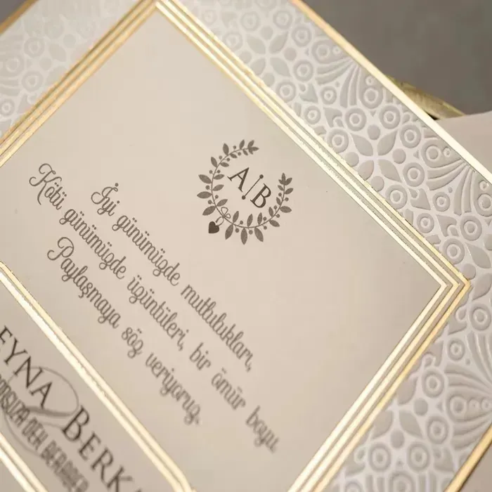 Batman Lüks Düğün Davetiyesi - 8380