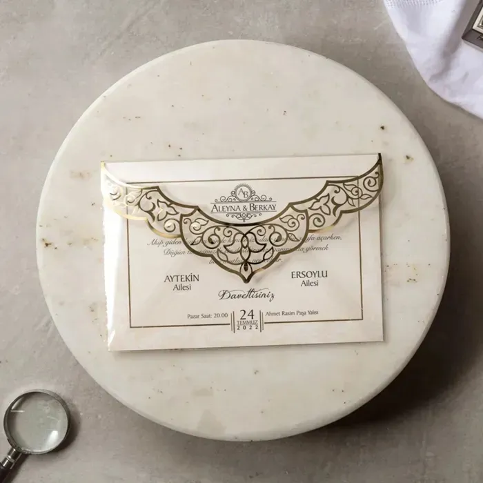 Batman Lüks Düğün Davetiyesi - 8385