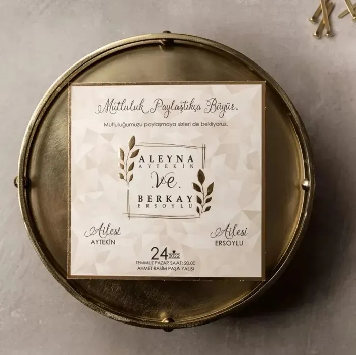 Batman Lüks Düğün Davetiyesi - 8391