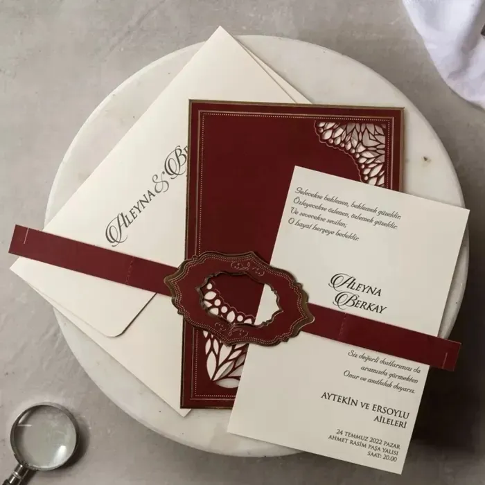 Batman Lüks Düğün Davetiyesi - 8392