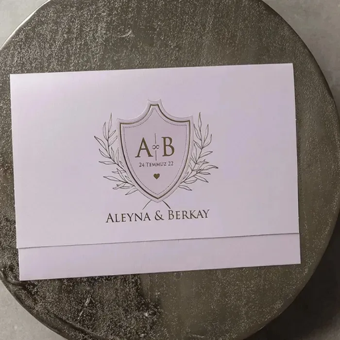 Batman Lüks Düğün Davetiyesi - 8410 